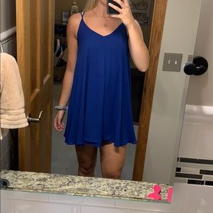 Royal blue flowy dress